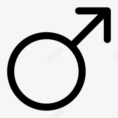 性别男图标