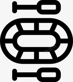 橡皮船橡皮船小艇钓鱼图标高清图片