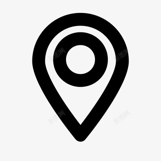 插针位置地图图标svg_新图网 https://ixintu.com 位置 占位符 地图 地图点 插针
