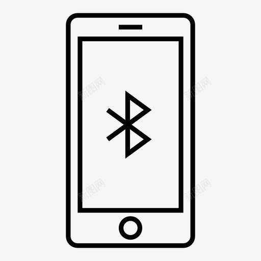 移动蓝牙连接数据共享图标svg_新图网 https://ixintu.com 数据共享 移动蓝牙 连接
