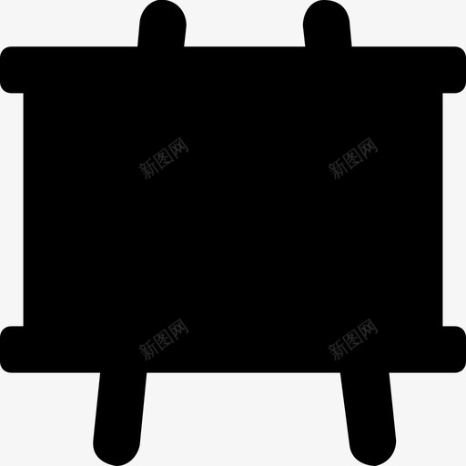 白板黑板教室图标svg_新图网 https://ixintu.com 学校和教育字形图标 教室 画架 白板 黑板