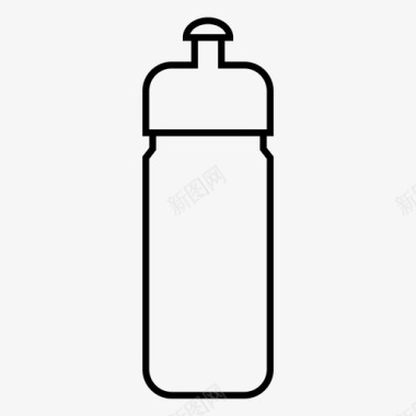 水瓶饮料塑料图标图标