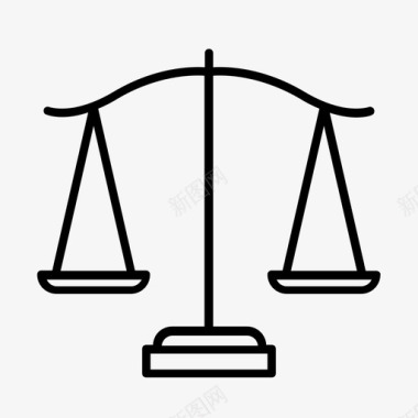 司法尺度法院法律图标图标