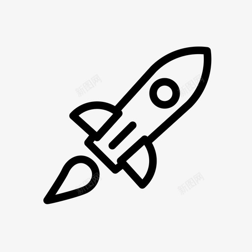 火箭发射签字图标svg_新图网 https://ixintu.com ui ui200 发射 开始 火箭 签字