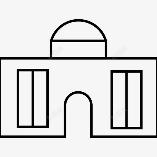 马德里建筑地标图标svg_新图网 https://ixintu.com 地标 建筑 旅游 纪念碑 首都世界地标线 马德里