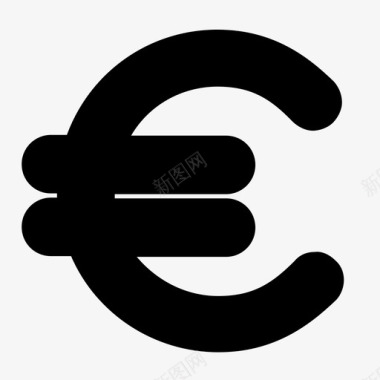 欧元符号图标图标