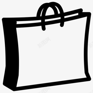 购物袋网店纸袋图标图标