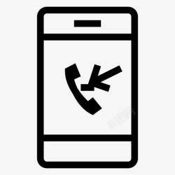 iphone来电街边手机来电iphone图标高清图片