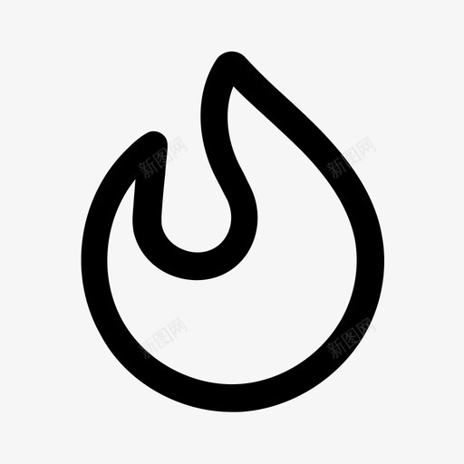 火焰危险自然图标svg_新图网 https://ixintu.com 危险 安全 火焰 燃烧 自然