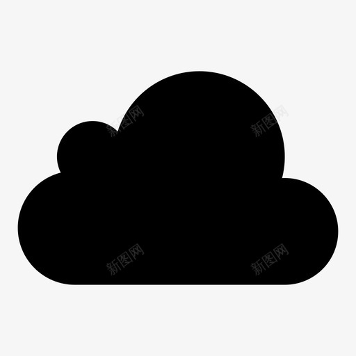 云服务器图标svg_新图网 https://ixintu.com 上载 下载 云 天空 实心网络图标 服务器