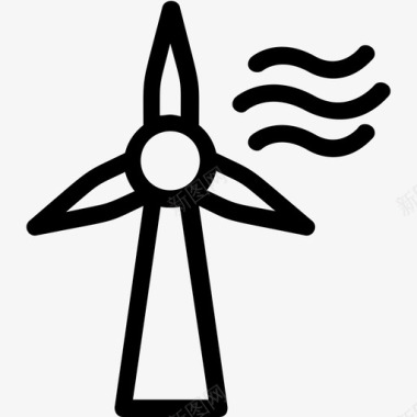 风车能源农场图标图标