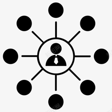 业务组连接组网络图标图标