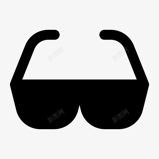 眼镜太阳镜衣服和配件图标svg_新图网 https://ixintu.com 太阳镜 眼镜 衣服和配件