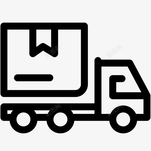 快递礼品卡车图标svg_新图网 https://ixintu.com 卡车 商务电子商务物流概要 快递 礼品