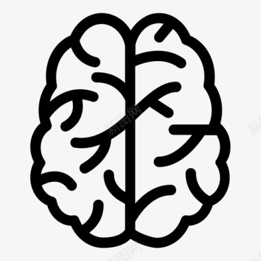 大脑神经神经科学图标图标