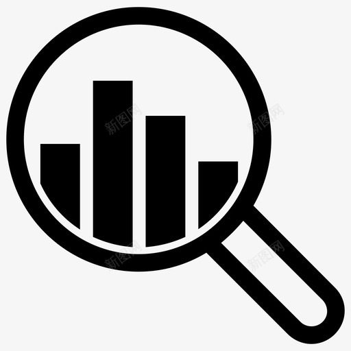 市场分析分析搜索图标svg_新图网 https://ixintu.com 业务 分析 市场分析 搜索