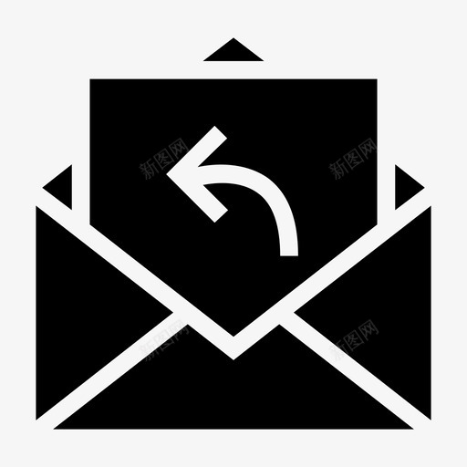 电子邮件接收标志符号图标svg_新图网 https://ixintu.com 接收标志符号 电子邮件