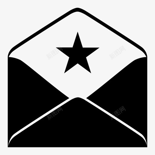 电子邮件重要消息图标svg_新图网 https://ixintu.com 星级 消息 电子邮件 电子邮件操作 重要