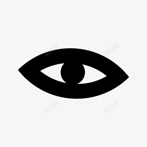 眼睛视力瞳孔图标svg_新图网 https://ixintu.com 眼睛 瞳孔 视力 视野