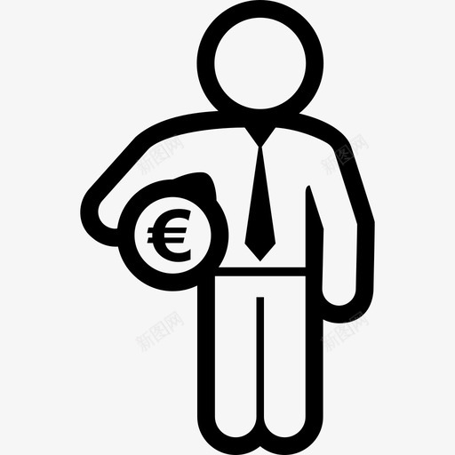 euto经纪商管理业务图标svg_新图网 https://ixintu.com euto经纪商 业务 业务线 欧元 管理 货币