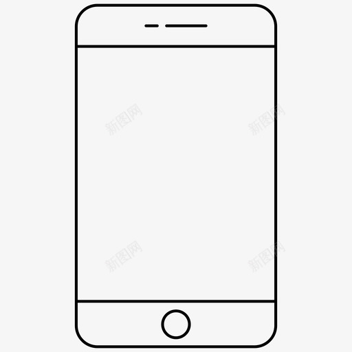 智能手机iphone移动设备图标svg_新图网 https://ixintu.com iphone 智能手机 移动设备 超薄设备