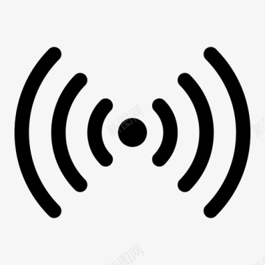 无线广播通信图标图标