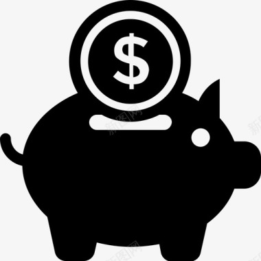 小猪银行现金银行美元图标图标