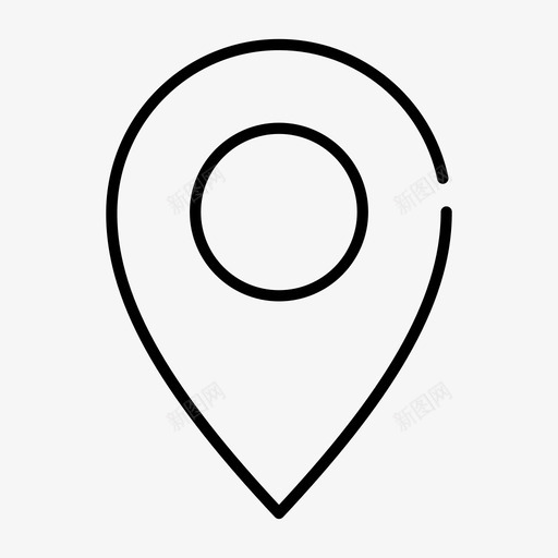 地图标识位置标记svg_新图网 https://ixintu.com 位置 地图标识 地点 标记 货币