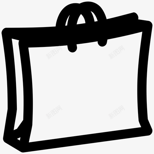 购物袋网店纸袋图标svg_新图网 https://ixintu.com 纸袋 网店 购物 购物袋