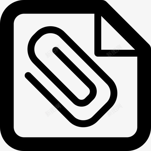 夹子和纸片界面商务和办公室图标svg_新图网 https://ixintu.com 商务和办公室 夹子和纸片 界面