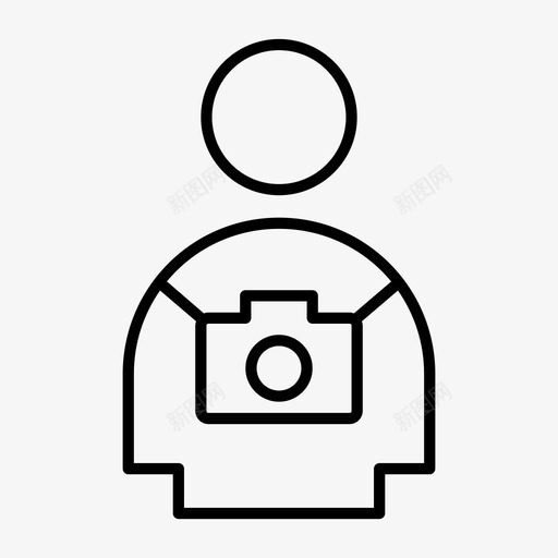 摄影师背包客照相机图标svg_新图网 https://ixintu.com 摄影 摄影师 旅行 照相机 背包客 街头摄影瘦
