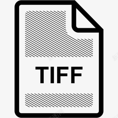 tiff文件扩展名格式图标图标