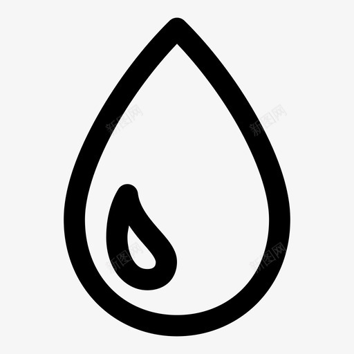 水滴血液液体图标svg_新图网 https://ixintu.com 工具 水滴 油 液体 血液