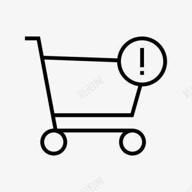 购物车警告购买购物车图标图标