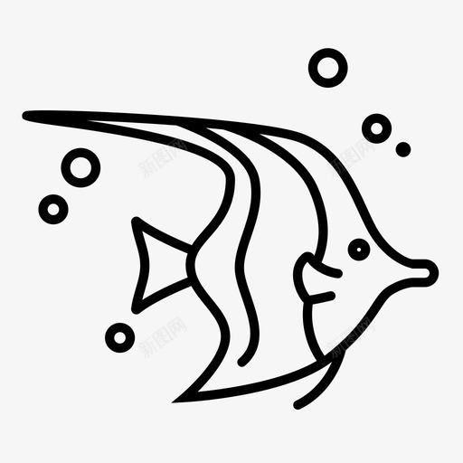 鱼水族馆海洋图标svg_新图网 https://ixintu.com 水族馆 海底世界 海洋 鱼