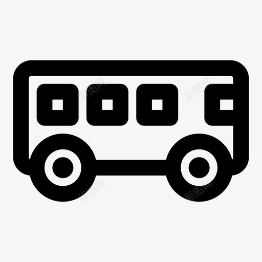 旅游巴士城市巴士车辆图标svg_新图网 https://ixintu.com 城市巴士 旅游巴士 车辆