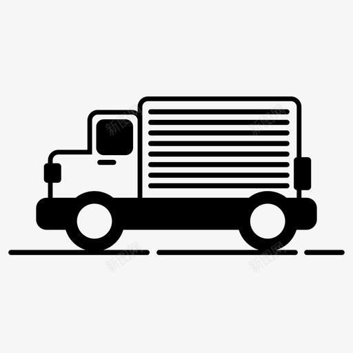送货车货物快递图标svg_新图网 https://ixintu.com 快递 货物 车辆 运输 送货车