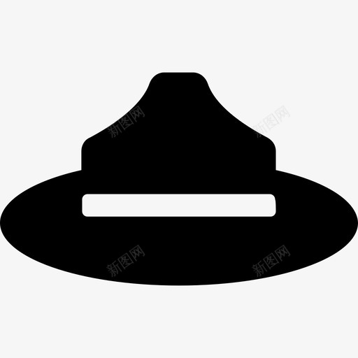 牛仔帽时尚城市旅游图标svg_新图网 https://ixintu.com 城市旅游 时尚 牛仔帽
