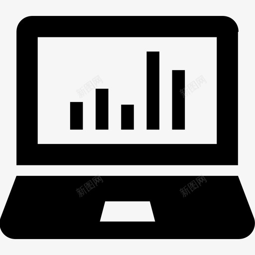 金融条形图信息图表图标svg_新图网 https://ixintu.com 信息图表 在线图表 条形图 笔记本电脑 金融 银行和金融实体图标