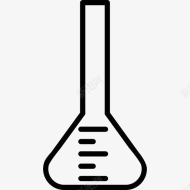 容量瓶化学玻璃器皿图标图标