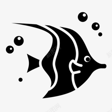 鱼水族馆海洋图标图标