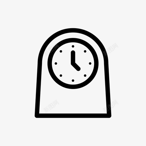 闹钟时间定时器图标svg_新图网 https://ixintu.com 叫醒电话 定时器 时间 短住公寓 闹钟