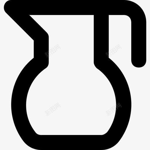水壶厨房器具图标svg_新图网 https://ixintu.com 厨房 器具 器皿 水壶 食物平滑线图标