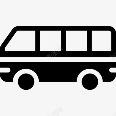 旅行汽车巴士长途汽车图标图标