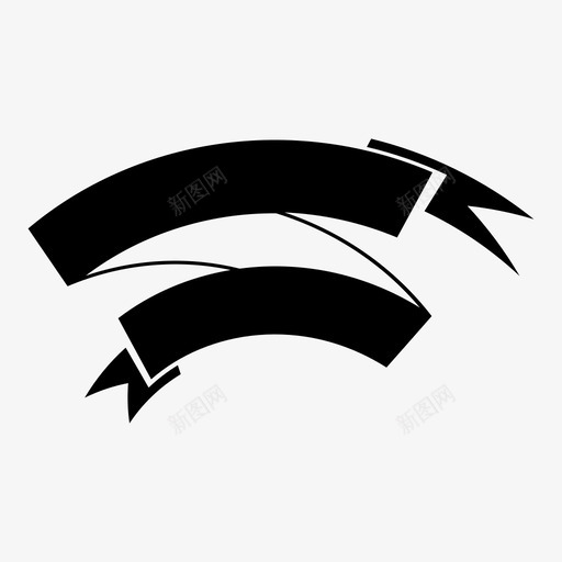 丝带图标svg_新图网 https://ixintu.com 丝带