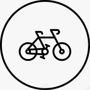 自行车旅行汽车图标图标