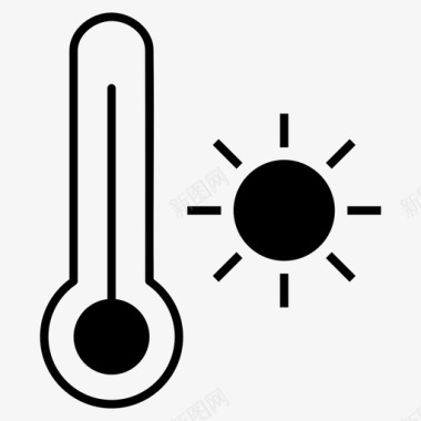 温度气候室温图标图标