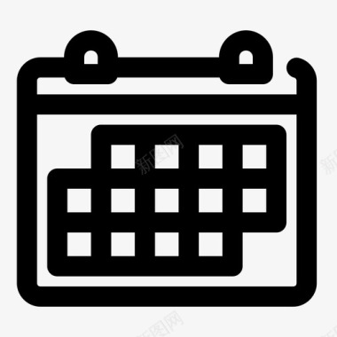 日历议程日期图标图标