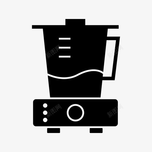 榨汁机搅拌机电子设备图标svg_新图网 https://ixintu.com 搅拌机 榨汁机 电子设备