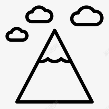 山云自然图标图标